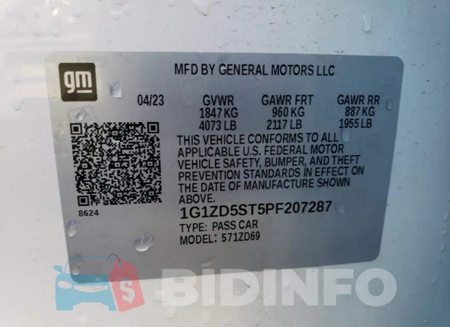 1G1ZD5ST5PF207287 Photo# 13