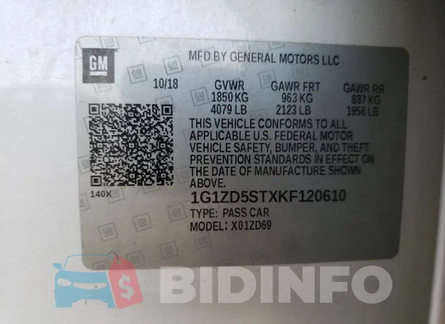1G1ZD5STXKF120610 Photo# 12