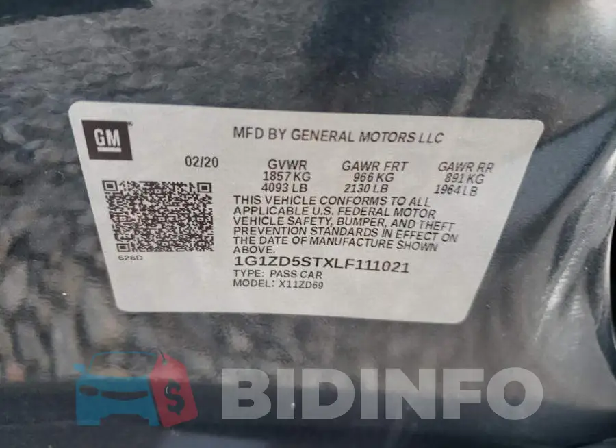 1G1ZD5STXLF111021 Photo# 12