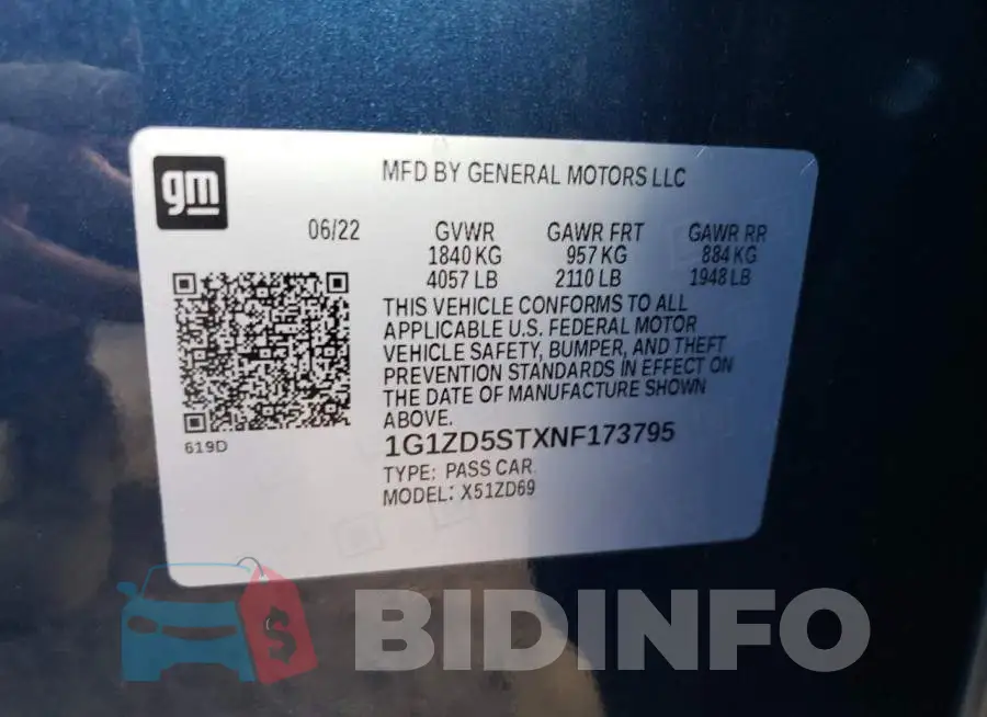 1G1ZD5STXNF173795 Photo# 12