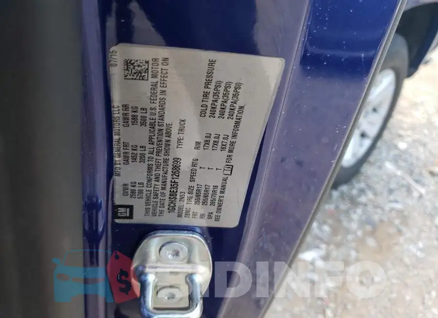 1GCHSBE35F1268699 Photo# 12