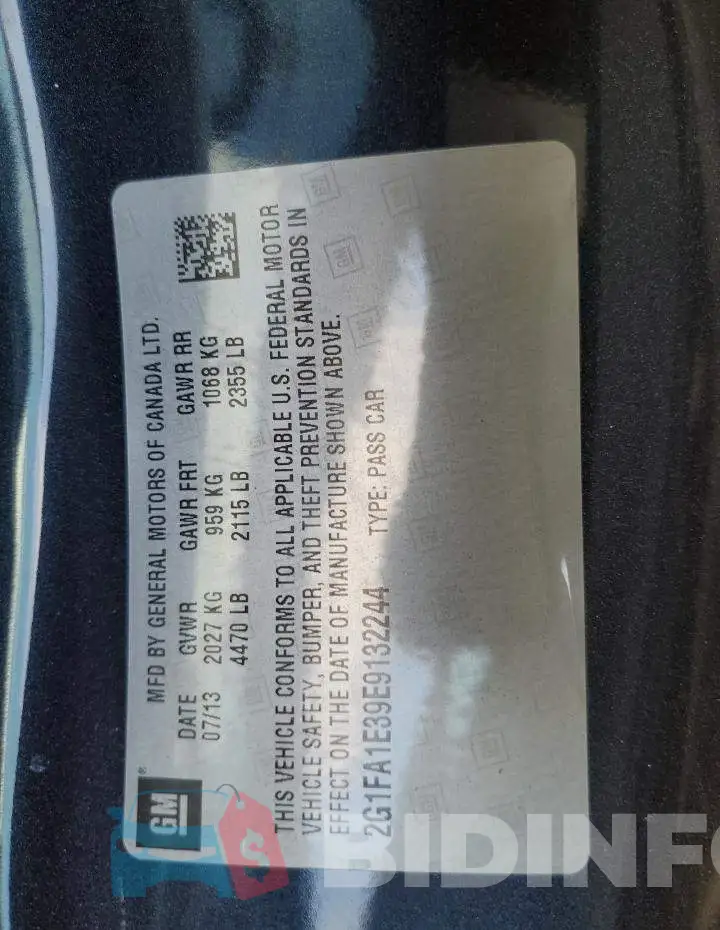 2G1FA1E39E9132244 Photo# 13
