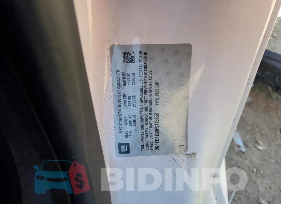 2G1FD1E39F9175653 Photo# 12