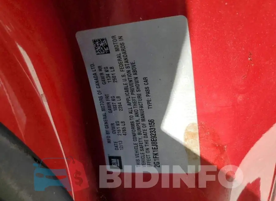 2G1FK1EJ8E9233156 Photo# 12