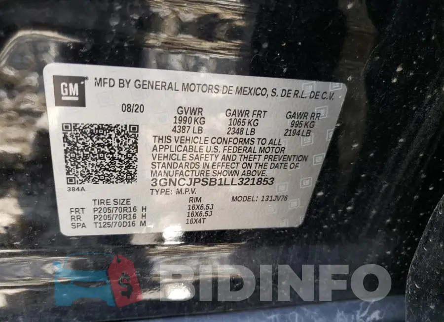 3GNCJPSB1LL321853 Photo# 12