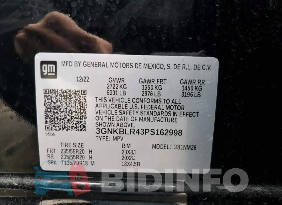 3GNKBLR43PS162998 Photo# 13