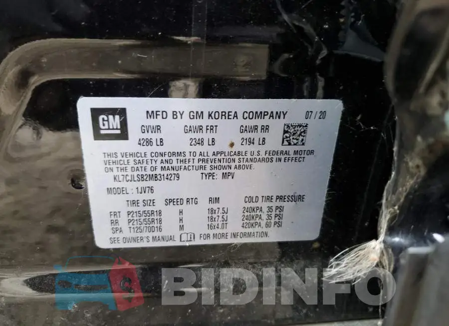 KL7CJLSB2MB314279 Photo# 12