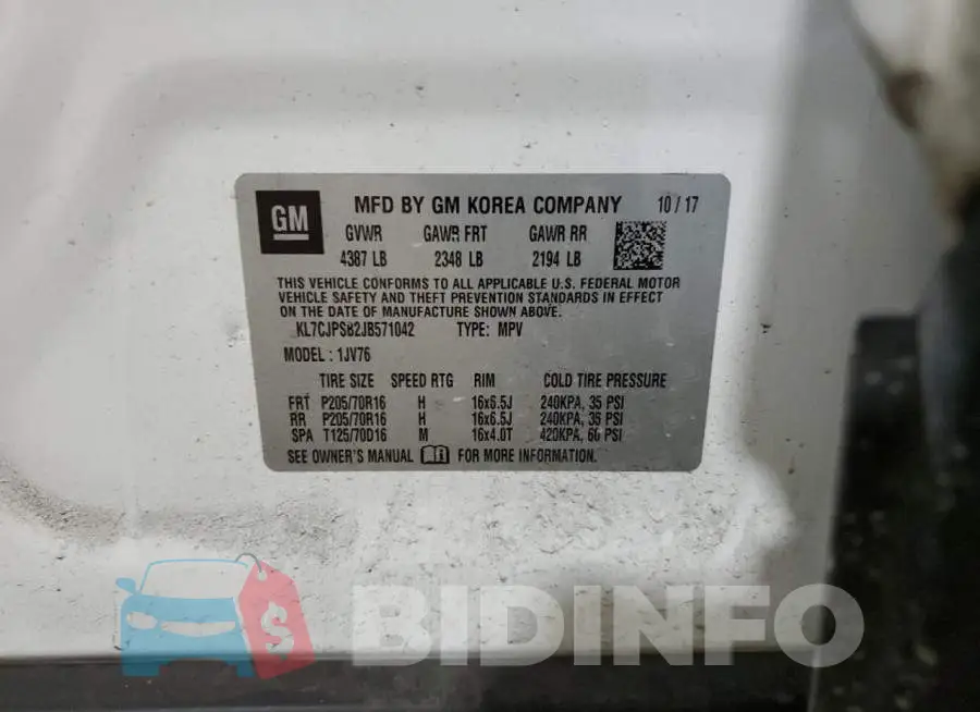 KL7CJPSB2JB571042 Photo# 13