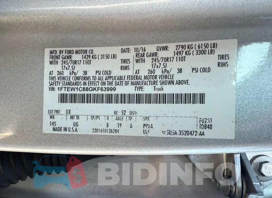1FTEW1C88GKF63999 Photo# 10