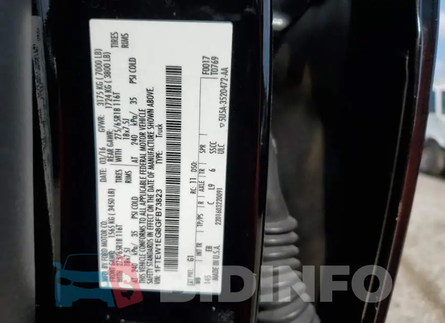 1FTEW1EG8GFB73823 Photo# 12