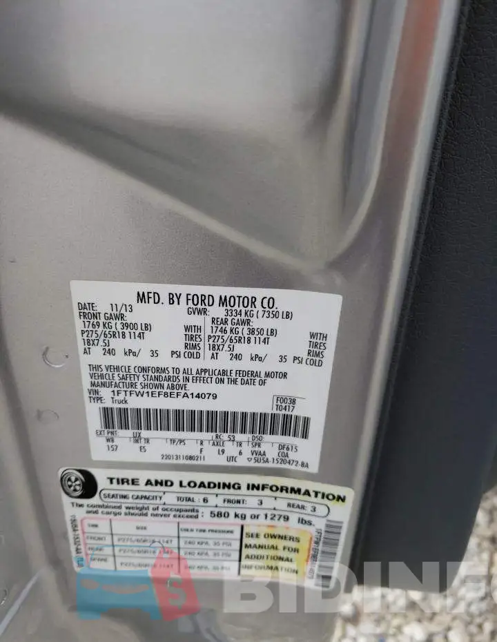 1FTFW1EF8EFA14079 Photo# 12
