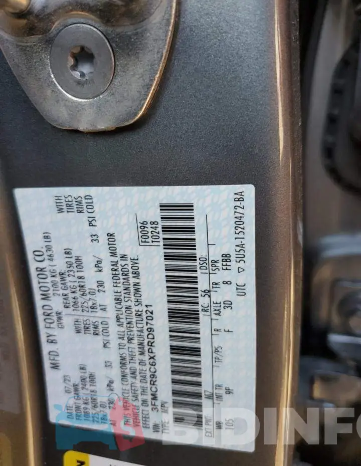 3FMCR9C6XPRD97021 Photo# 12