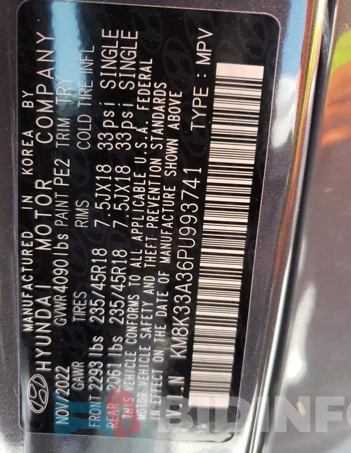 KM8K33A36PU993741 Photo# 13