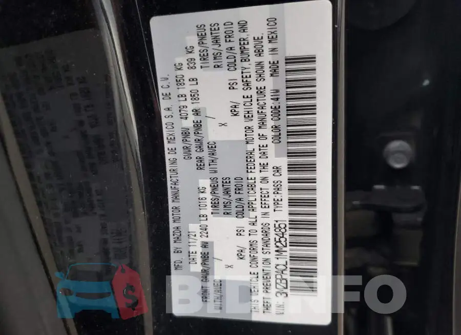 3MZBPACL1MM254851 Photo# 12
