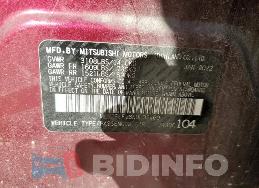 ML32FUFJ8NHF05460 Photo# 12