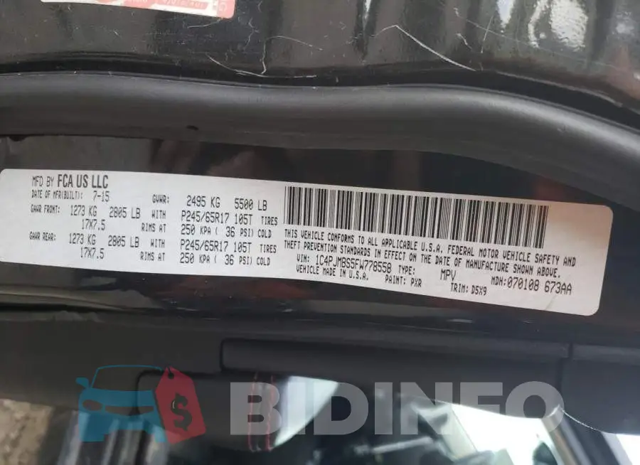 1C4PJMBS5FW778558 Photo# 13