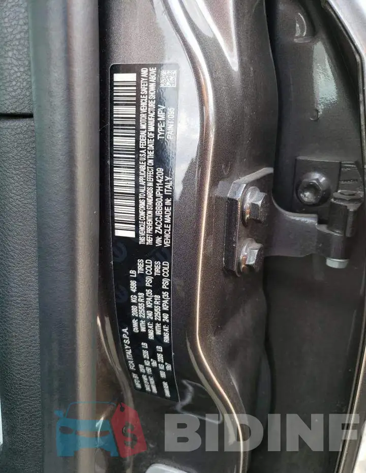 ZACCJBBB0JPH14209 Photo# 13