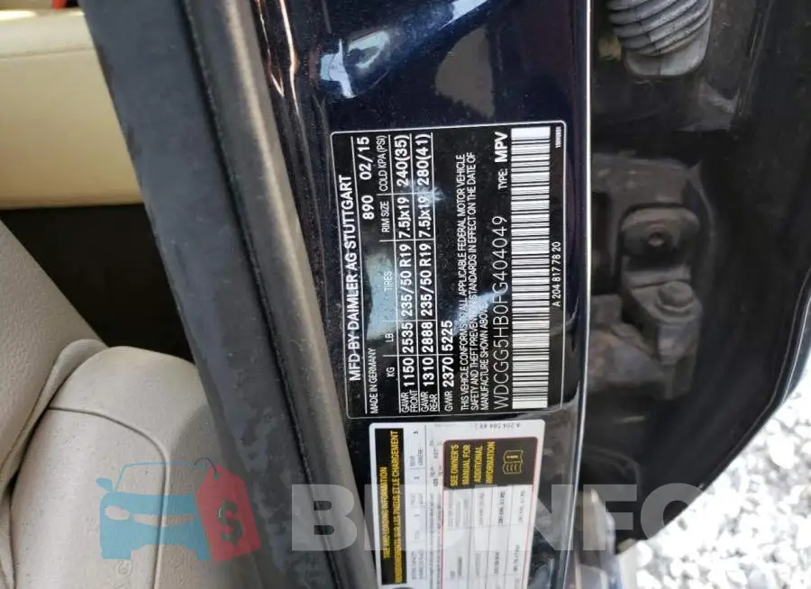 WDCGG5HB0FG404049 Photo# 13
