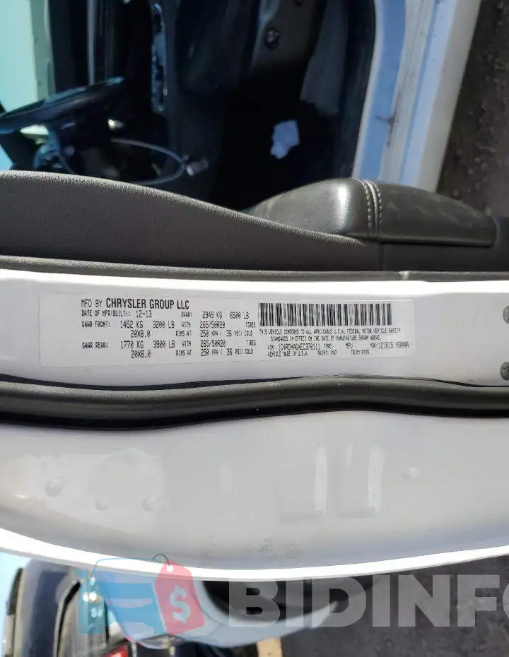 1C4RDHAGXEC370111 Photo# 13