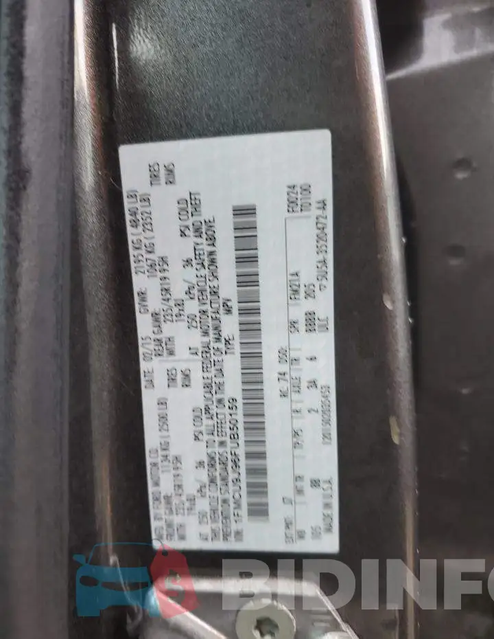 1FMCU9J96FUB50159 Photo# 13