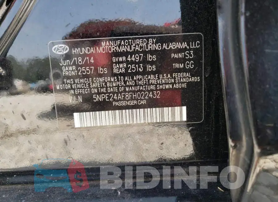 5NPE24AF8FH022432 Photo# 12