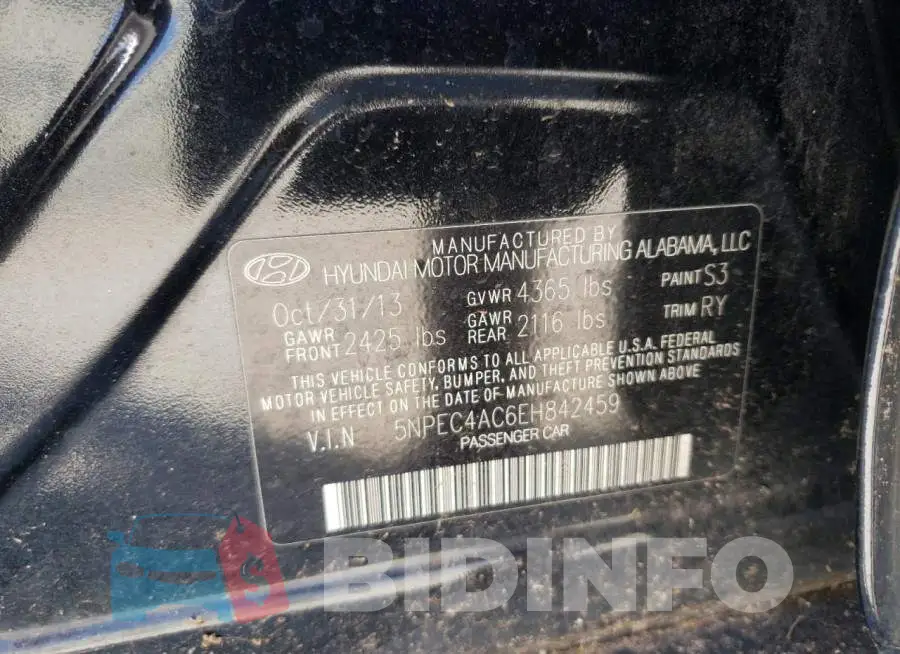 5NPEC4AC6EH842459 Photo# 12