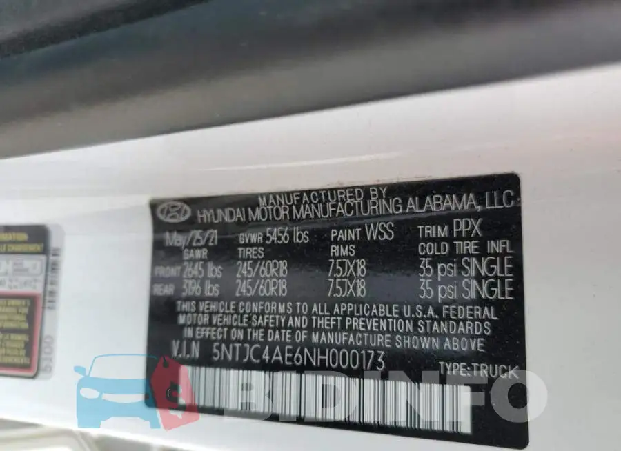 5NTJC4AE6NH000173 Photo# 12