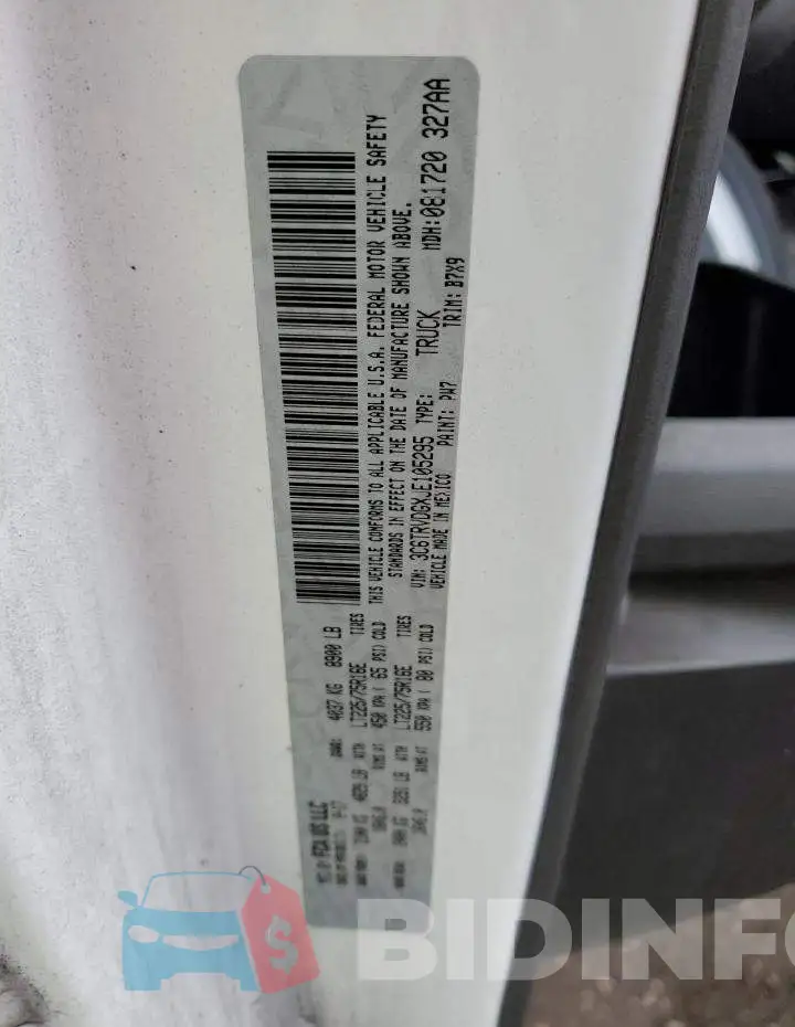 3C6TRVDGXJE105295 Photo# 12