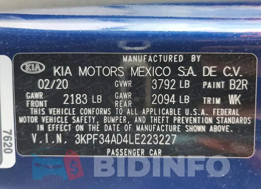 3KPF34AD4LE223227 Photo# 12