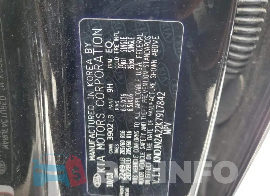 KNDJN2A22K7917842 Photo# 12