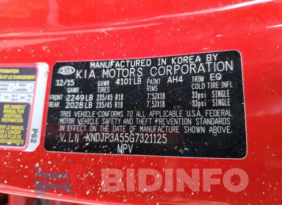 KNDJP3A55G7321125 Photo# 12