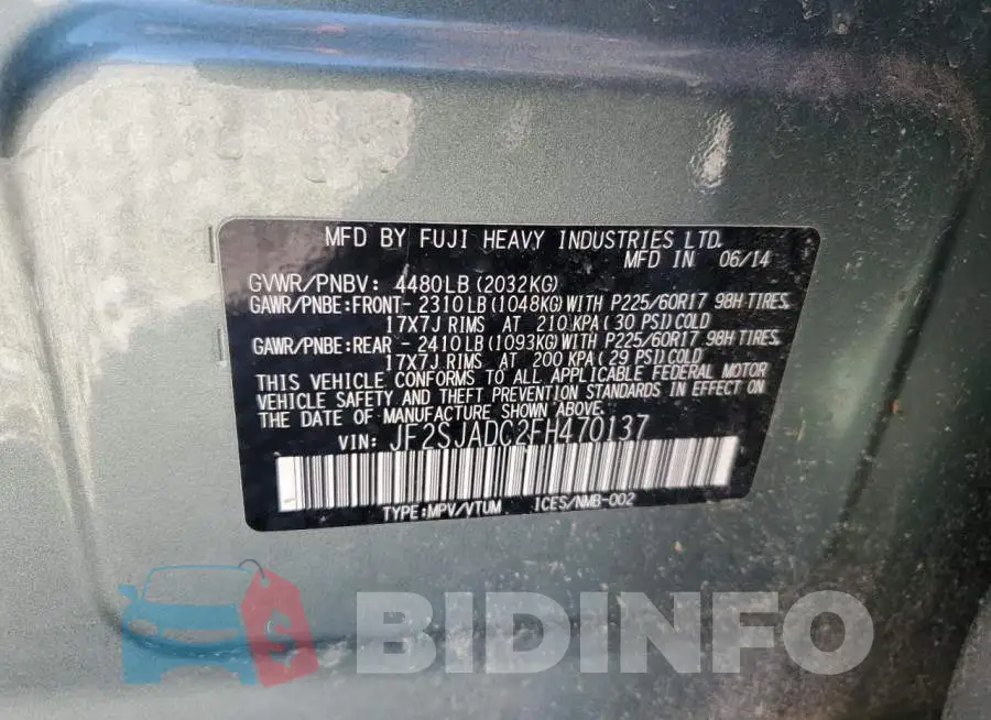 JF2SJADC2FH470137 Photo# 12