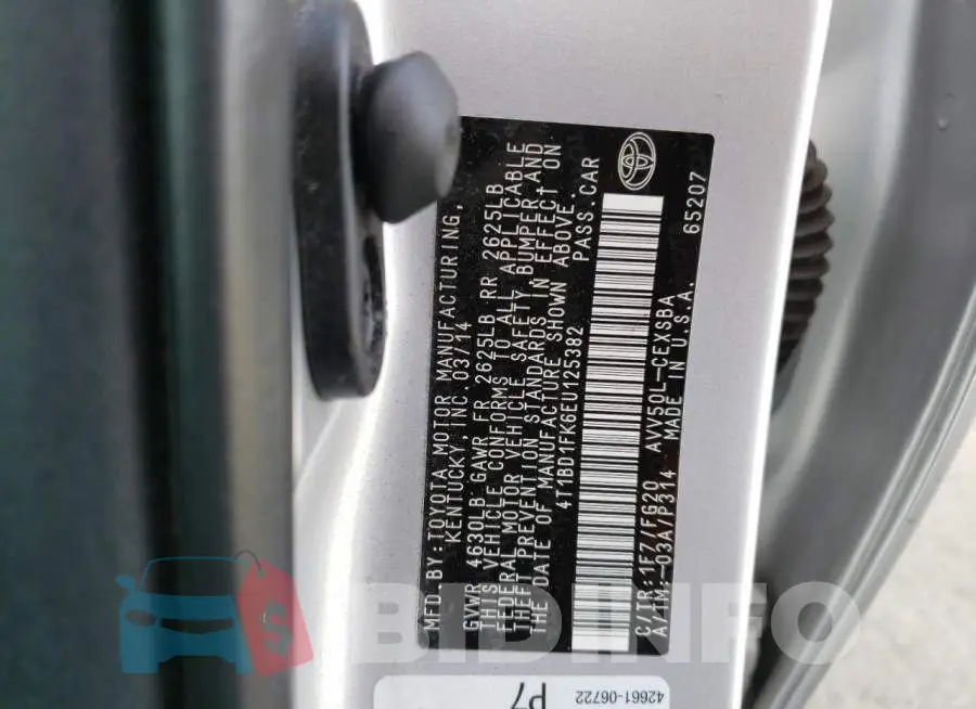 4T1BD1FK6EU125382 Photo# 12