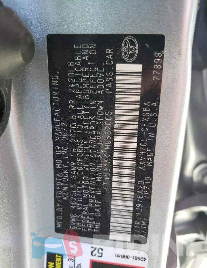 4T1S31AK1MU562005 Photo# 13