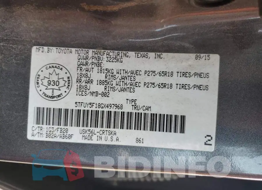 5TFUY5F18GX497968 Photo# 12