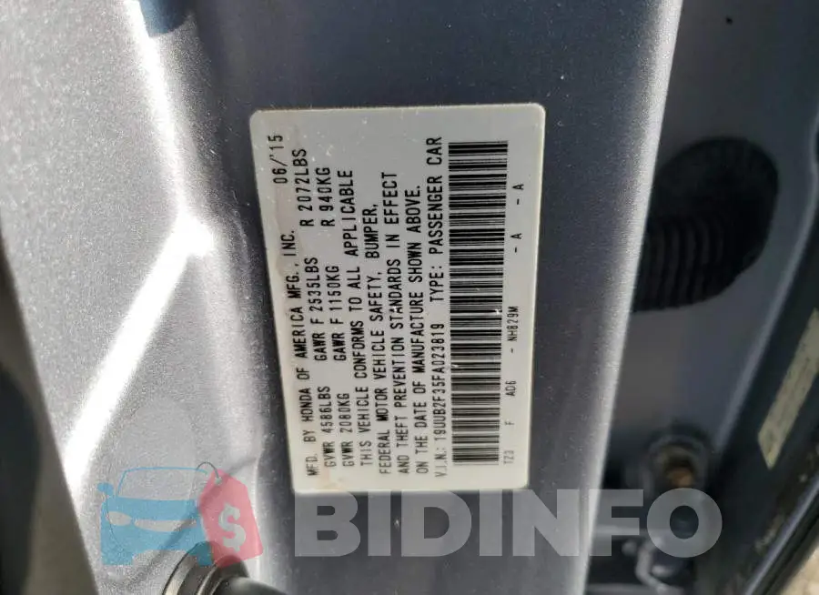 19UUB2F35FA023819 Photo# 12