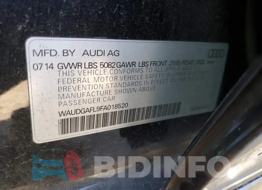 WAUDGAFL9FA018520 Photo# 12