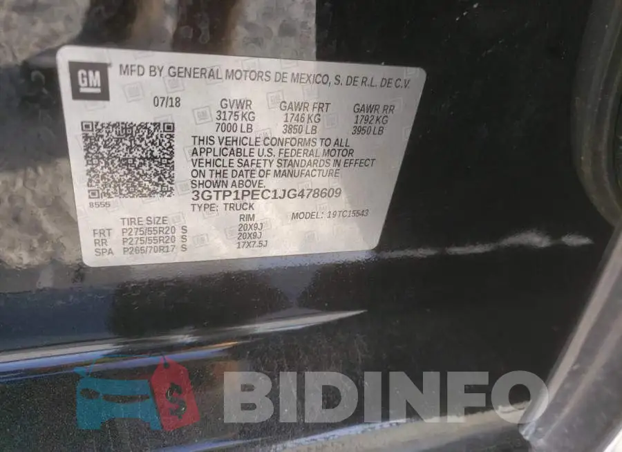 3GTP1PEC1JG478609 Photo# 12