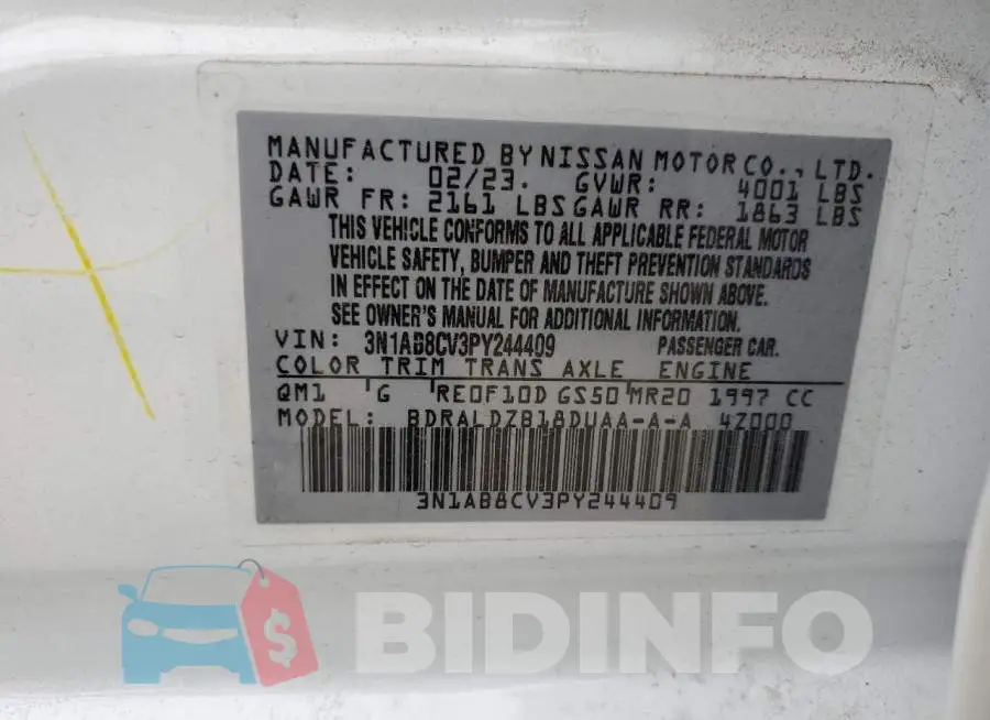 3N1AB8CV3PY244409 Photo# 12