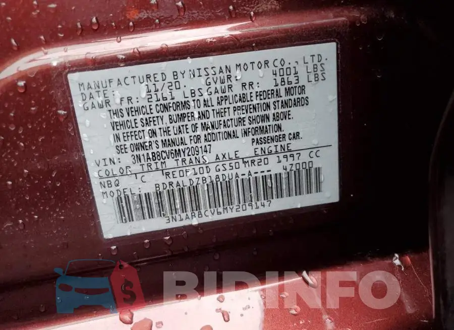3N1AB8CV6MY209147 Photo# 12