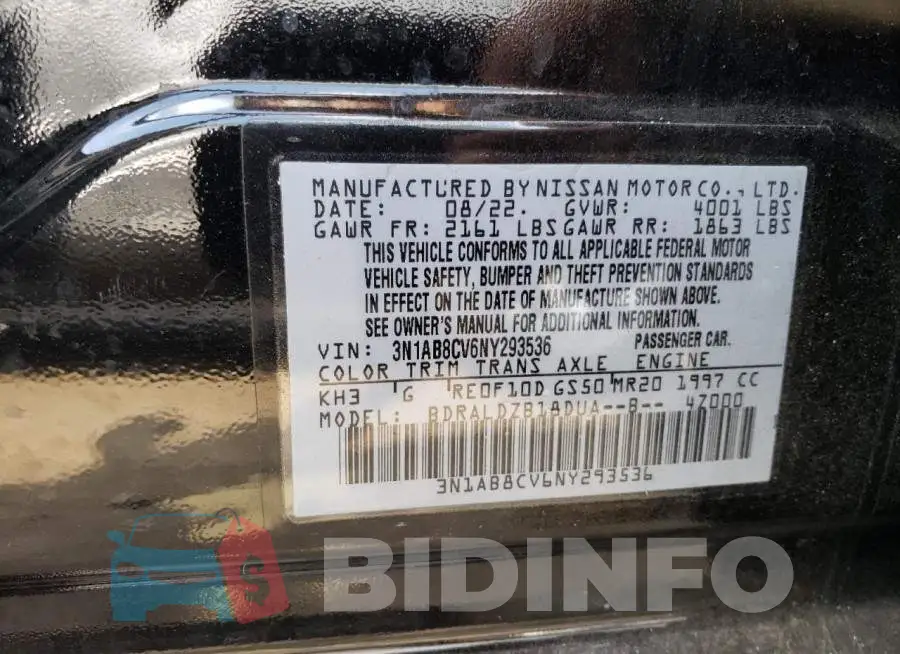 3N1AB8CV6NY293536 Photo# 12