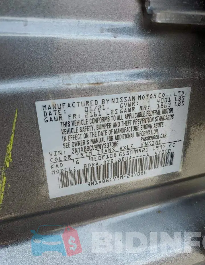 3N1AB8CV9MY237086 Photo# 12