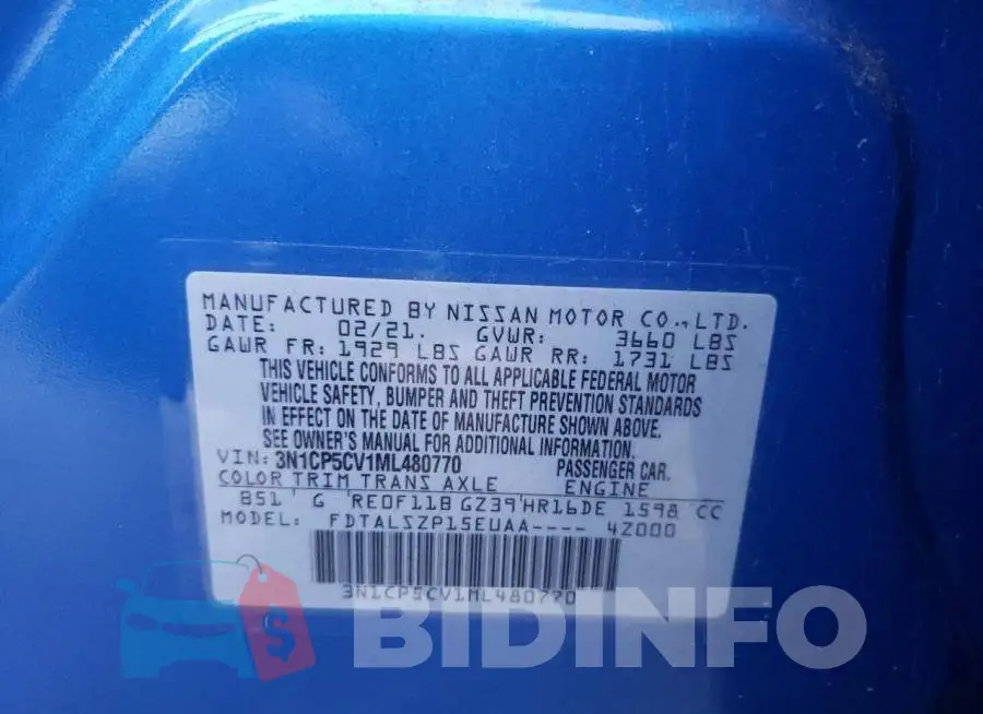 3N1CP5CV1ML480770 Photo# 13