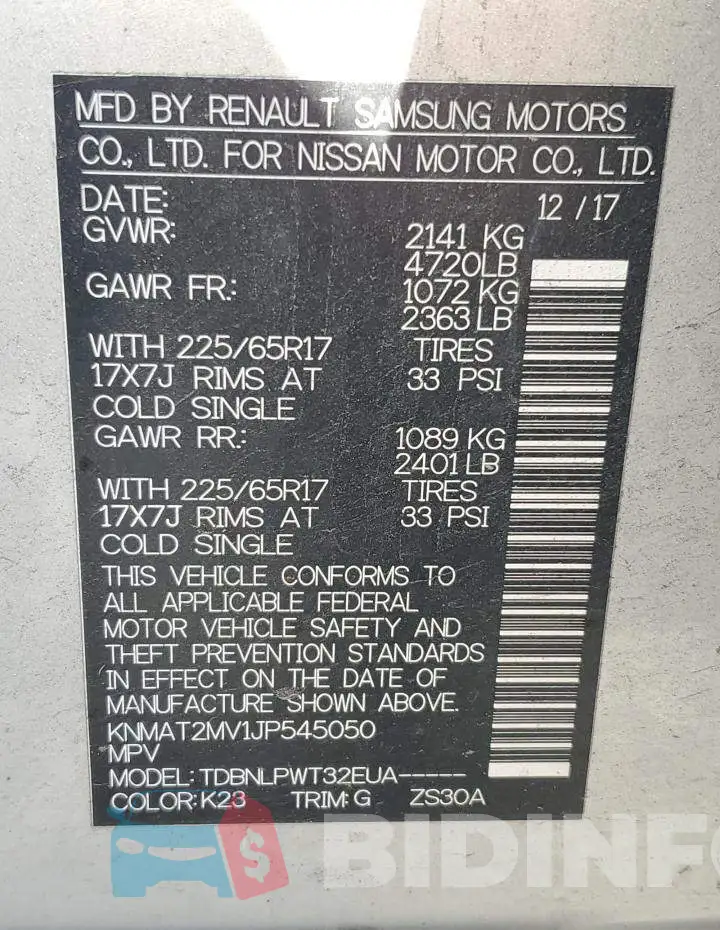 KNMAT2MV1JP545050 Photo# 14