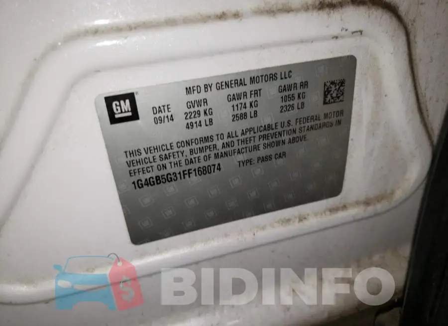 1G4GB5G31FF168074 Photo# 13