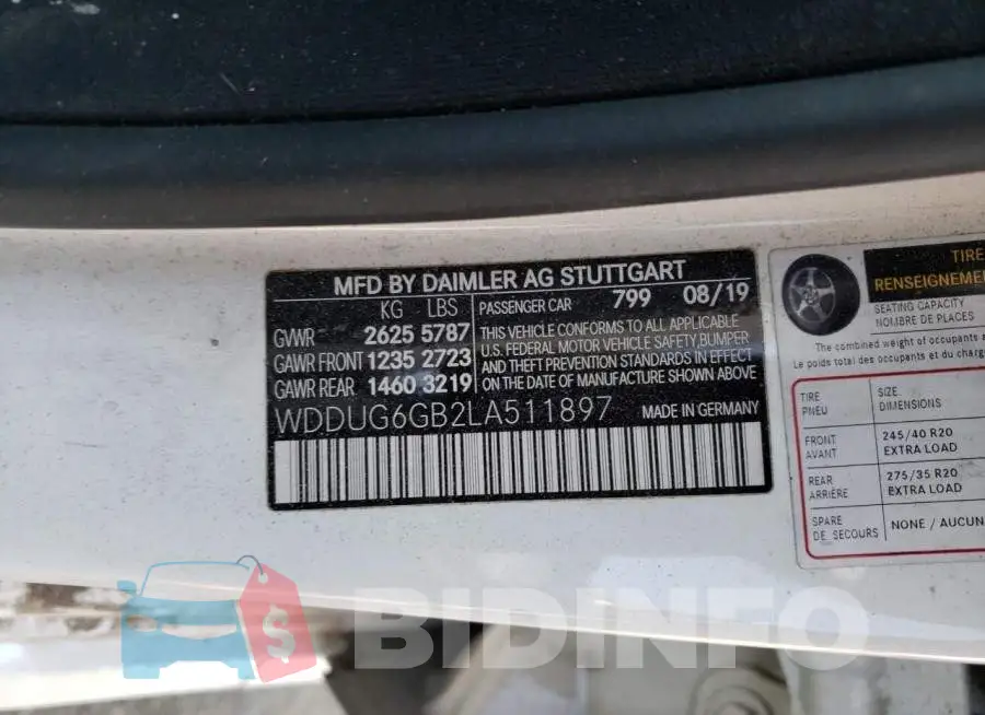WDDUG6GB2LA511897 Photo# 12
