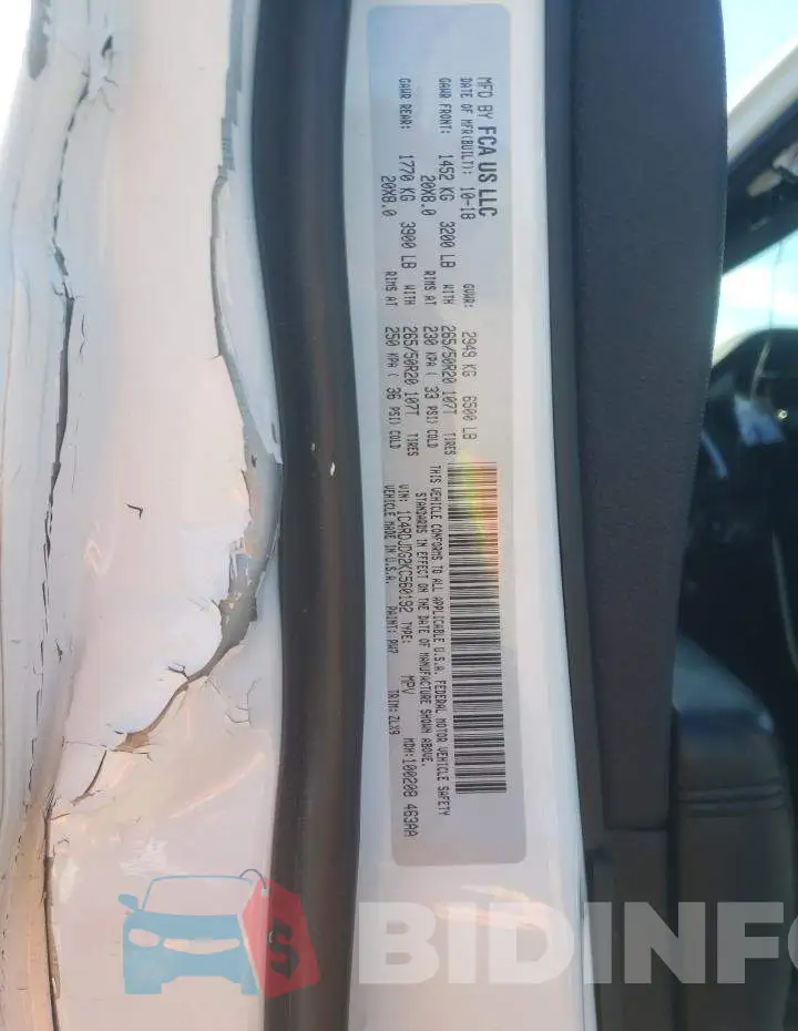 1C4RDJDG2KC560192 Photo# 13