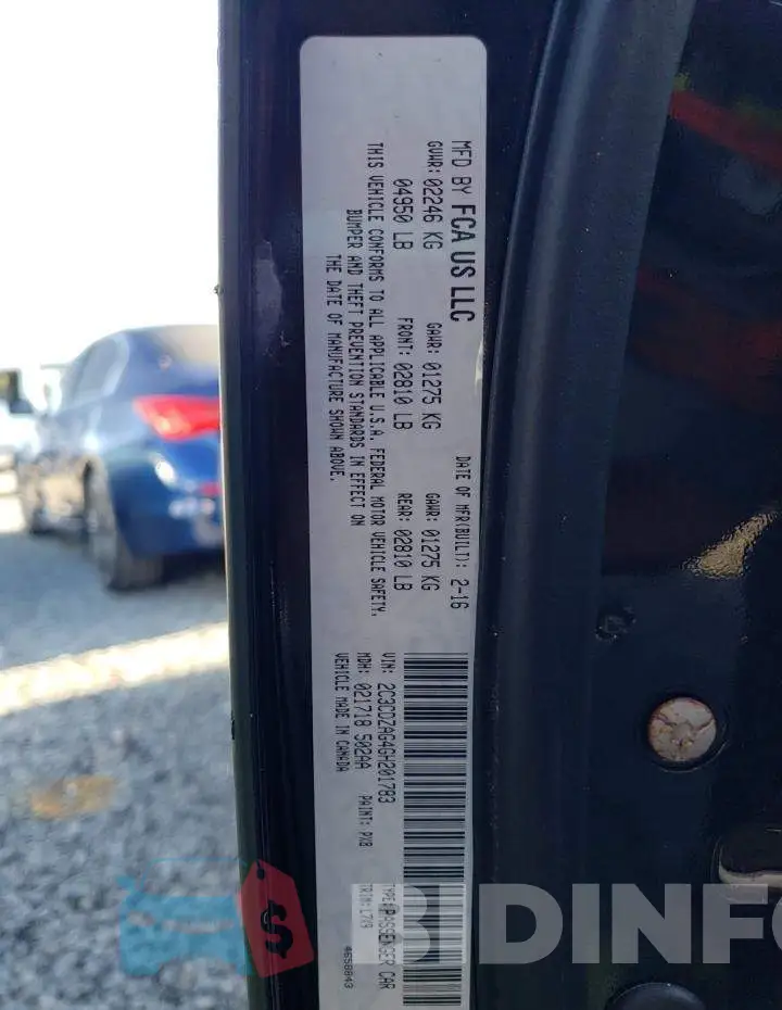 2C3CDZAG4GH201783 Photo# 12