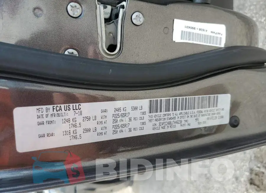 3C4PDCAB8JT446230 Photo# 13