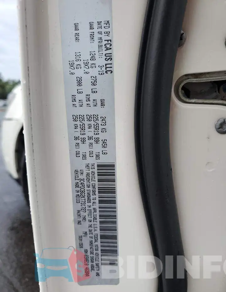 3C4PDCBG2KT731727 Photo# 13